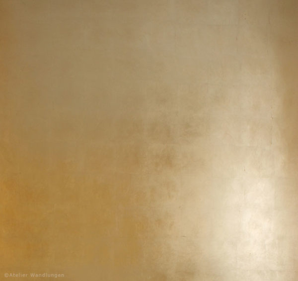 Wandvergoldung im Badezimmer | Atelier Wandlungen