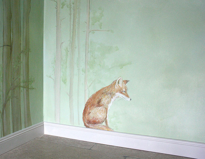 Kinderzimmer wald malerei wallpainting atelier Wandlungen