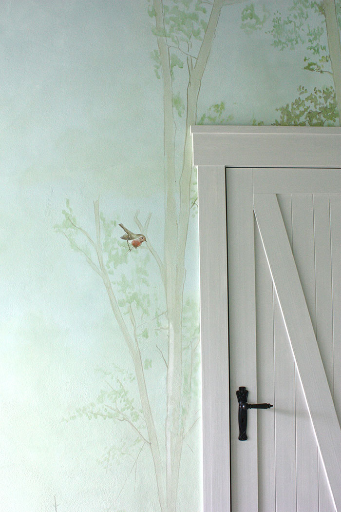 Kinderzimmer wald malerei wallpainting atelier Wandlungen