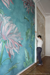 Wandbespannung installation atelier wandlungen