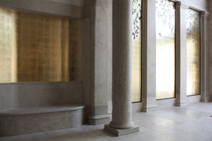 Wandvergoldung, atelier wandlungen, vestibül, gold, art, kunst
